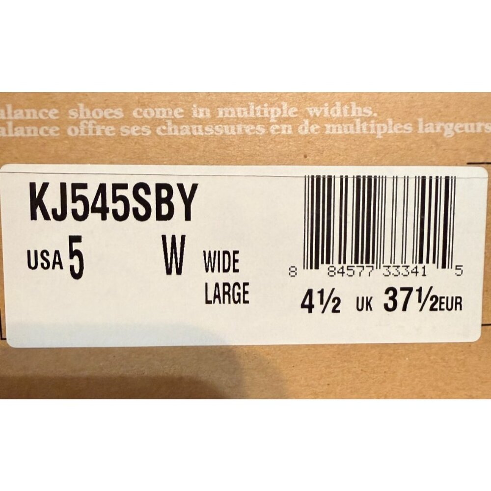 New Balance 545 Womens Size 5W Silver purple Pink Running Shoes KJ545SBY NEW - Picture 11 of 12